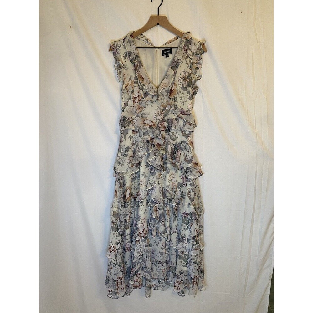 Bardot Women’s  Floral Tiered Ruffle Maxi Dress Size 8